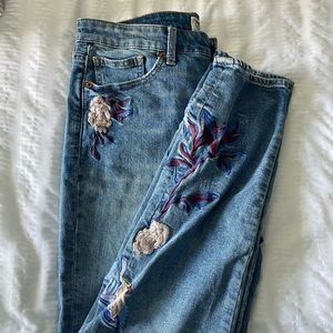 Women’s Lucky Brand Embroidered Bridgette Skinny Jean size 12